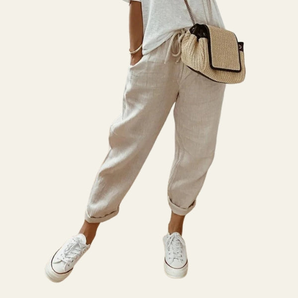 The Riviera Drawstring Tapered Trousers