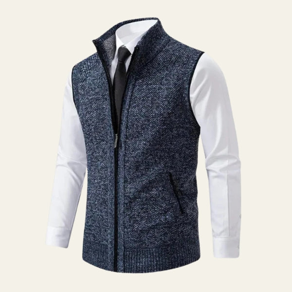 The Lucerne Wool Zip Vest