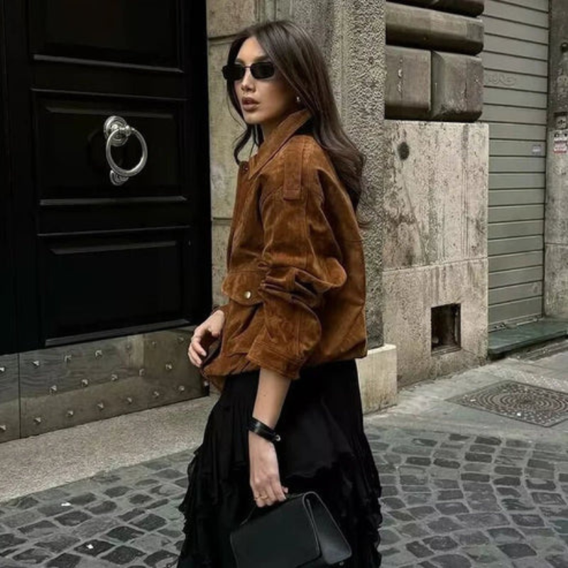 The Vienna Suede Bomber Jacket