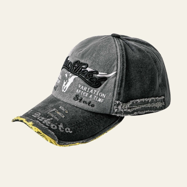 The Dakota Distressed-Brim Baseball Cap