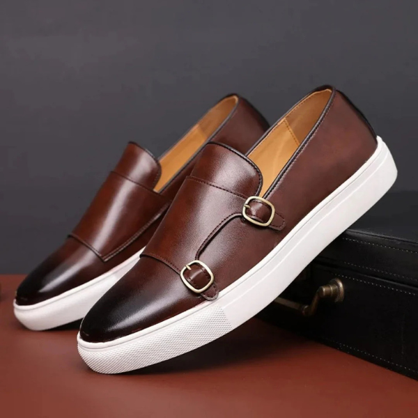 The Riviera Double-Monk Slip-On Loafers