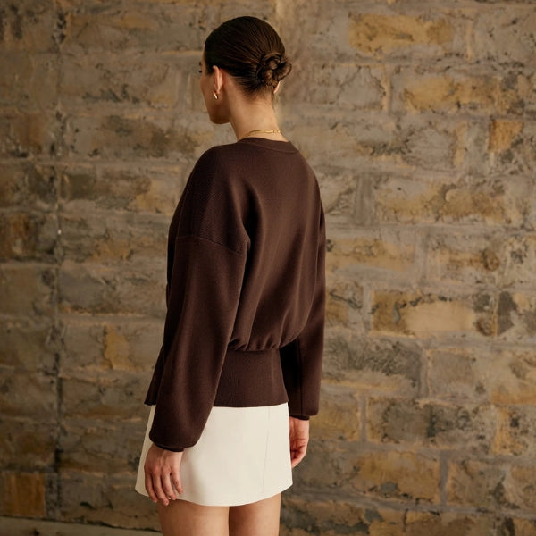 The Riviera Sculpted Button Knit Cardigan