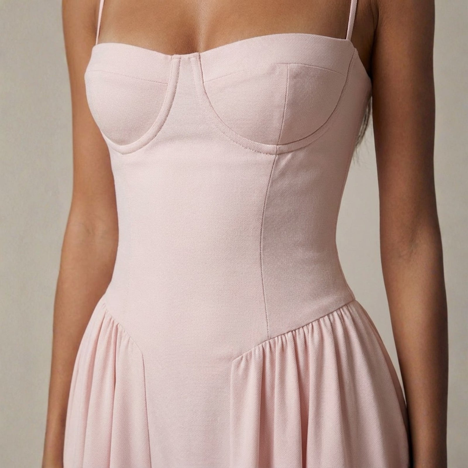 The Sorrento Bustier Pleated Dress