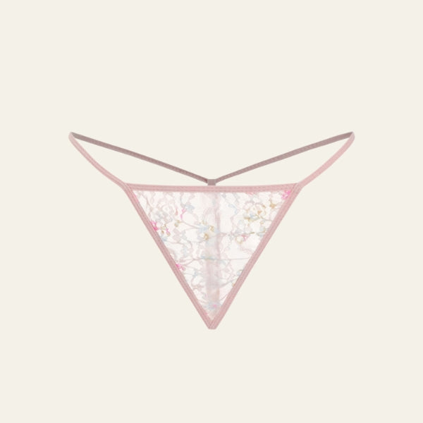 The Provence Floral Lace Thong Set