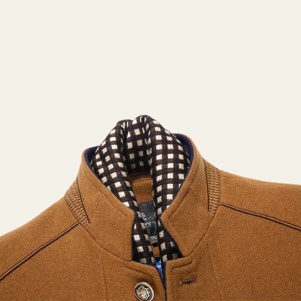 The Langford Detachable-Scarf Overcoat