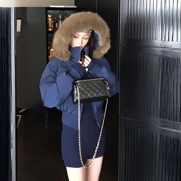The Alpine Faux-Fur Hooded Puffer Jacket