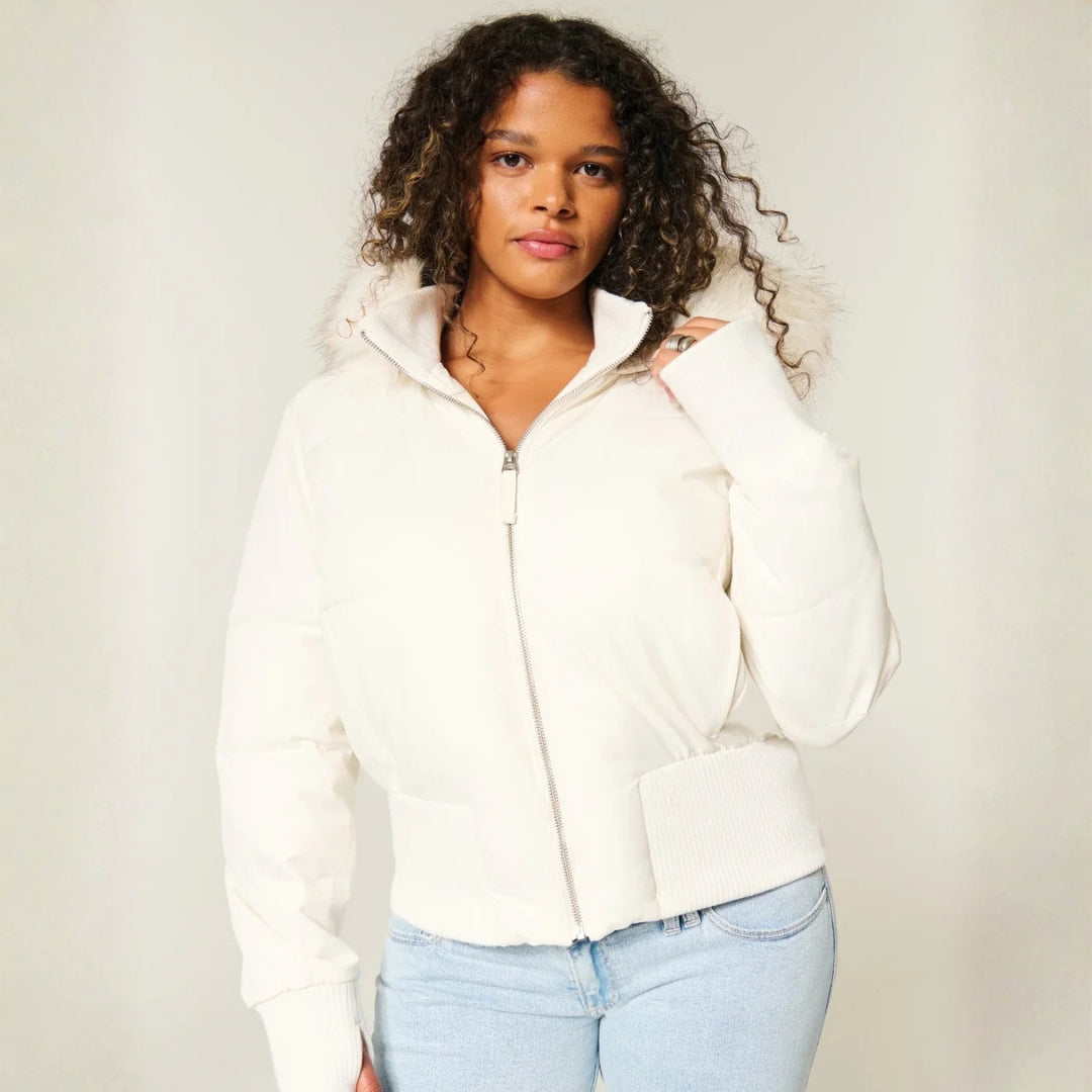 The Aspen Faux-Fur Hooded Puffer Jacket