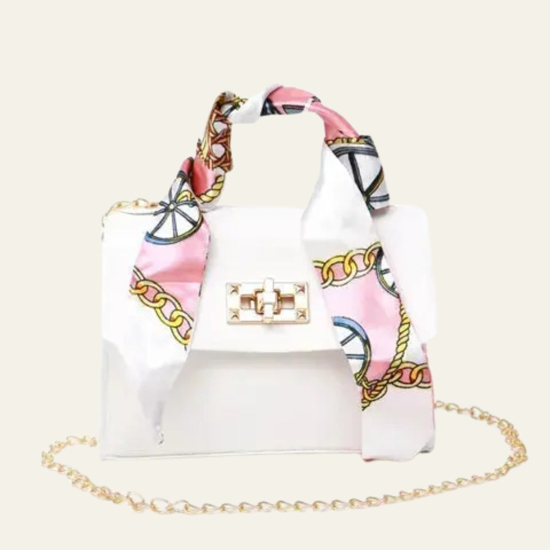 The Sorrento Scarf-Wrapped Top-Handle Mini Bag