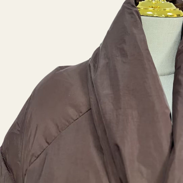 The Alpine Belted Shawl-Collar Puffer Jacket