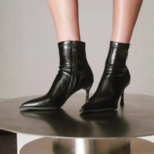 The Milano Pointed-Heel Ankle Boots