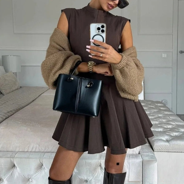 The Verona Flared Mini Dress