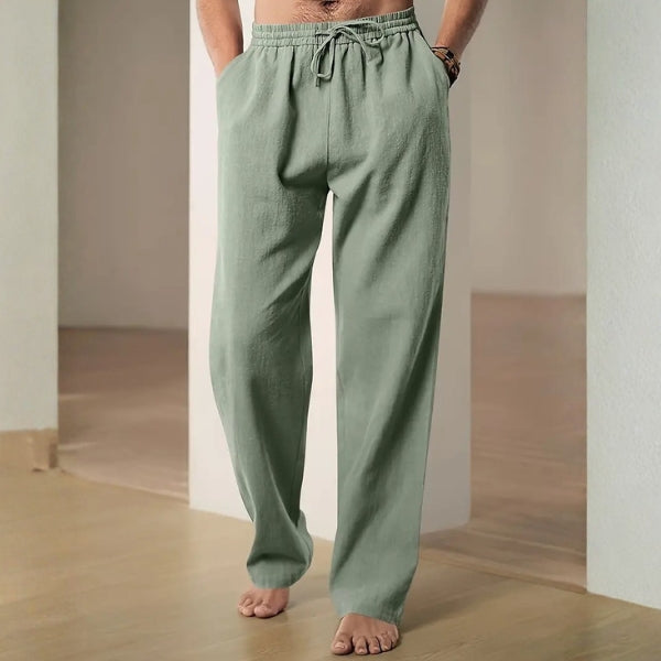 The Malibu Drawstring Eco-Linen Trousers