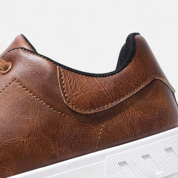 The Hudson Low-Top Leather Sneakers
