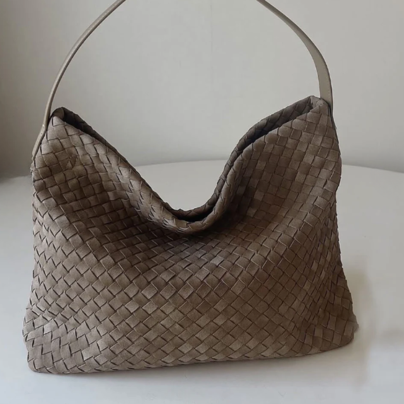 The Palermo Woven Suede Hobo Bag