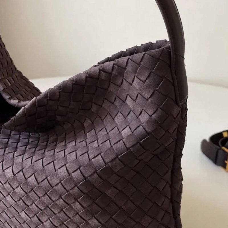 The Palermo Woven Suede Hobo Bag