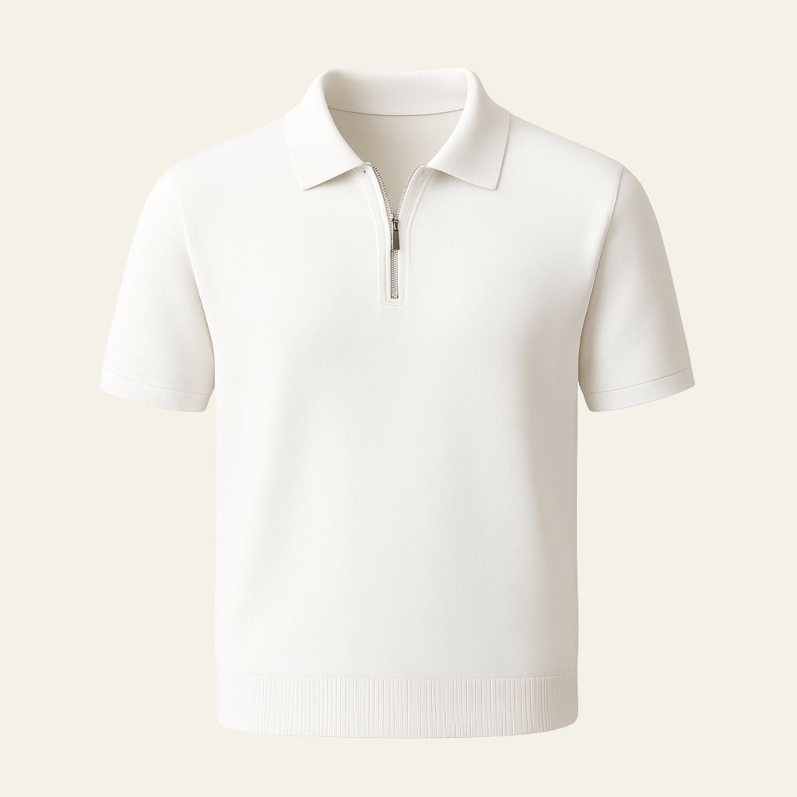 The Marbella Mesh Zip Polo