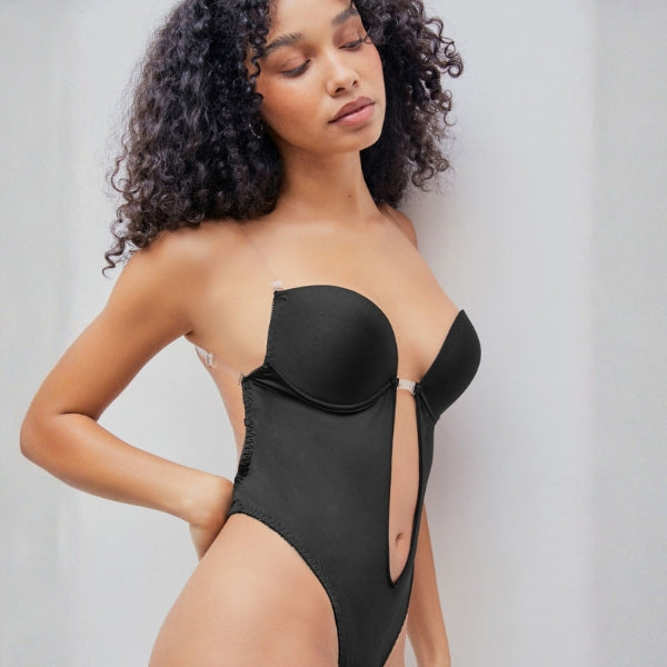 The Ravello Plunge-Front Sculpting Bodysuit