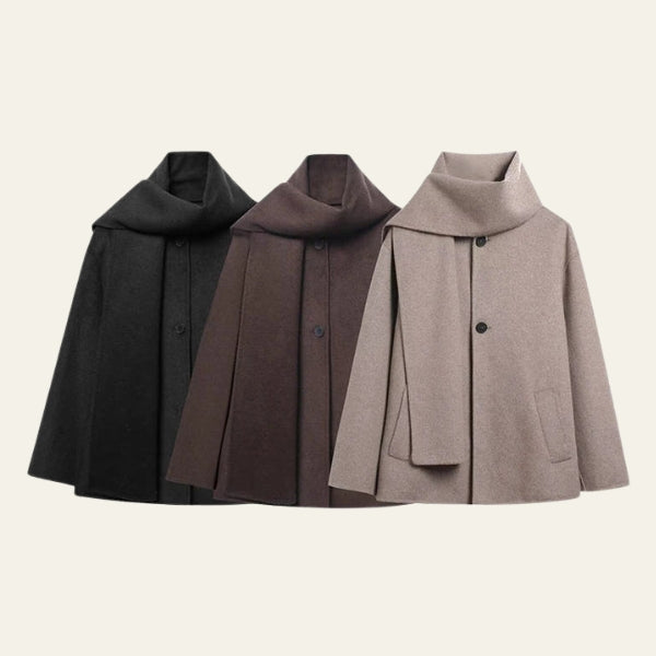 The Oslo Scarf-Neck Wrap Jacket