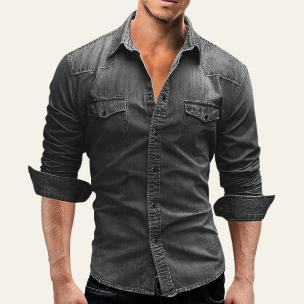 The Miami Snap-Front Denim Shirt