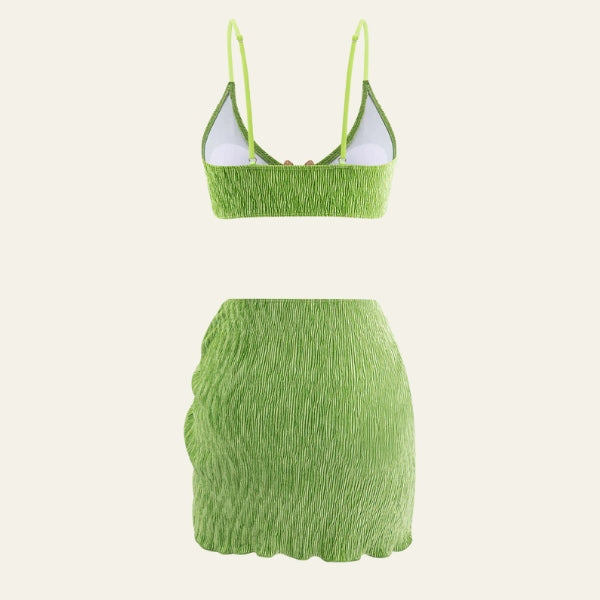 The Capri Ruched Three-Piece Set