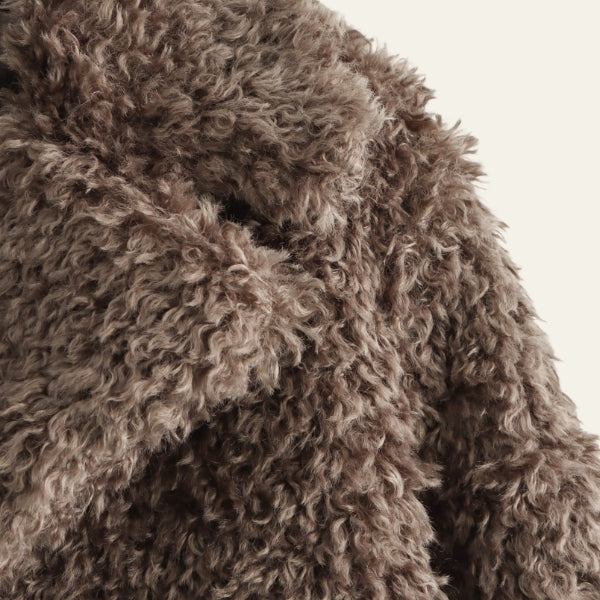 The Siena Curly-Texture Short Coat