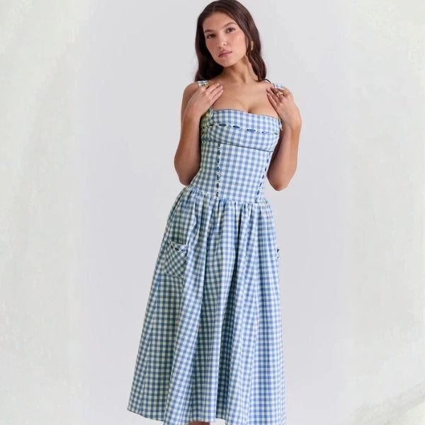The Provence Corset-Style Midi Dress