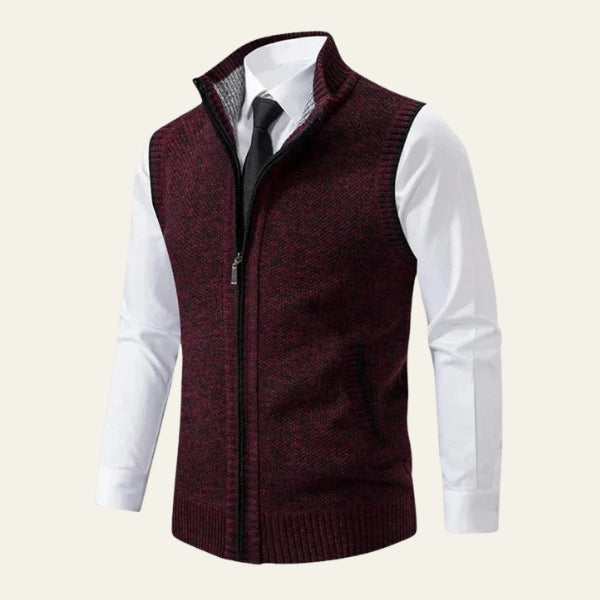 The Lucerne Wool Zip Vest