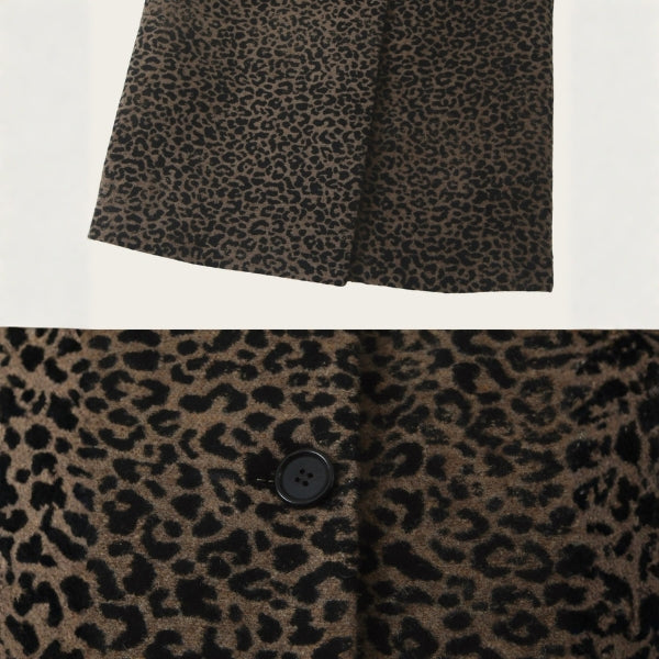The Casablanca Leopard Wool Coat