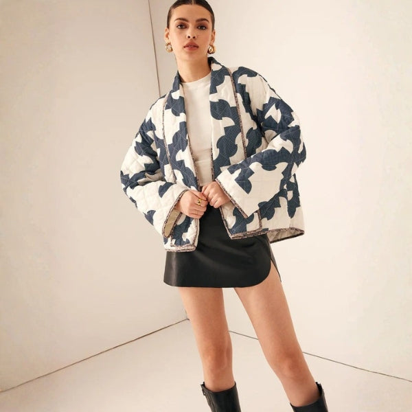 The Kyoto Quilted Graphic Jacket