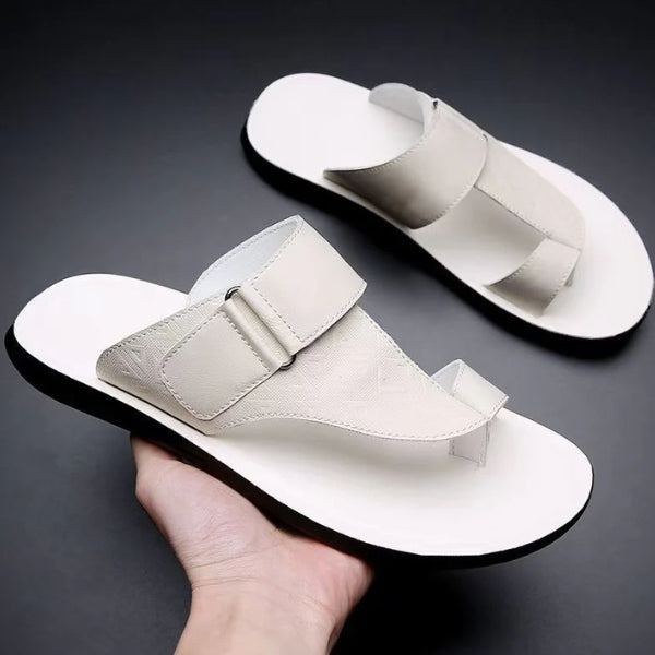 The Riviera Geometric-Embossed Slides