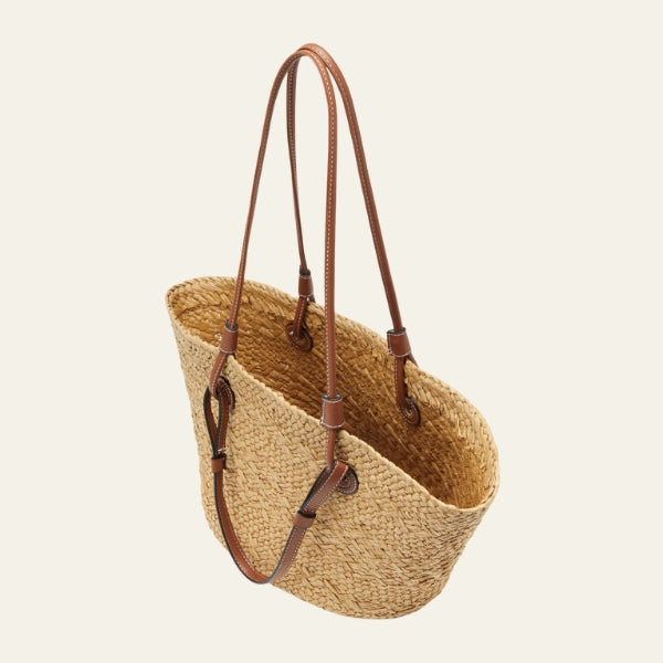 The Sorrento Double-Strap Straw Tote