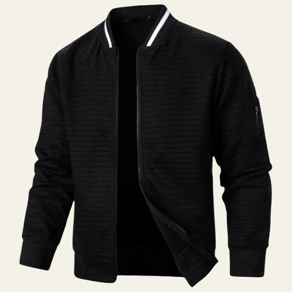 The Geneva Quilted Bomber Jacket