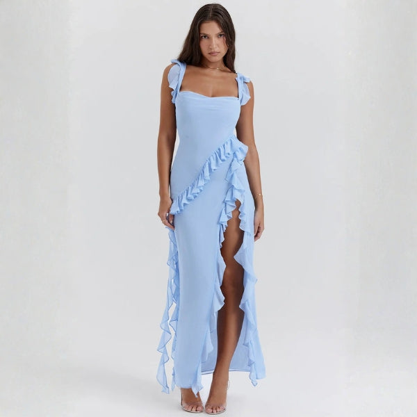 The Marbella Ruffle Maxi Dress