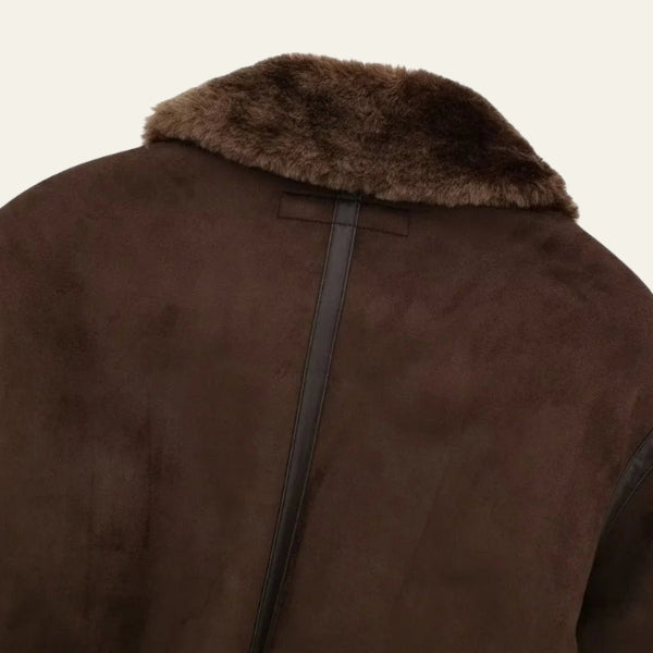 The Aspen Faux-Shearling Collar Bomber Jacket