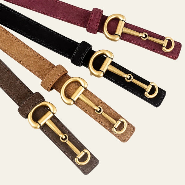 The Verona Suede-Effect Leather Belt