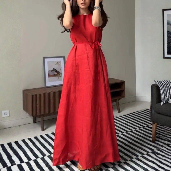 The Provence Belted Maxi Dress