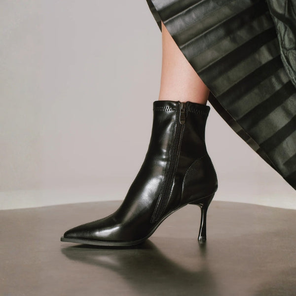 The Milano Pointed-Heel Ankle Boots
