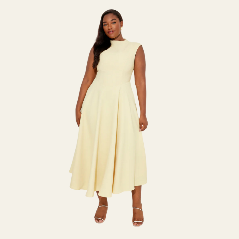 The Amalfi Structured Midi Dress