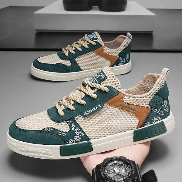 The Riviera Mesh Pattern Sneakers