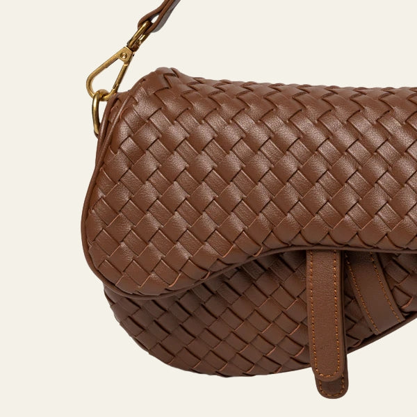 The Ravello Woven Flap Shoulder Bag