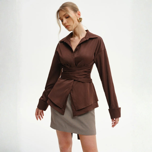 The Florence Wrap-Tie Shirt