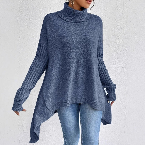 The Aspen Ribbed Turtleneck Oversized Sweater