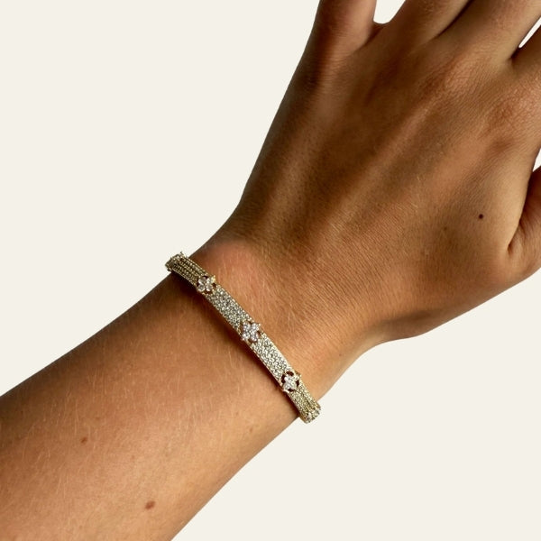 The Cannes Pavé Panel Cuff