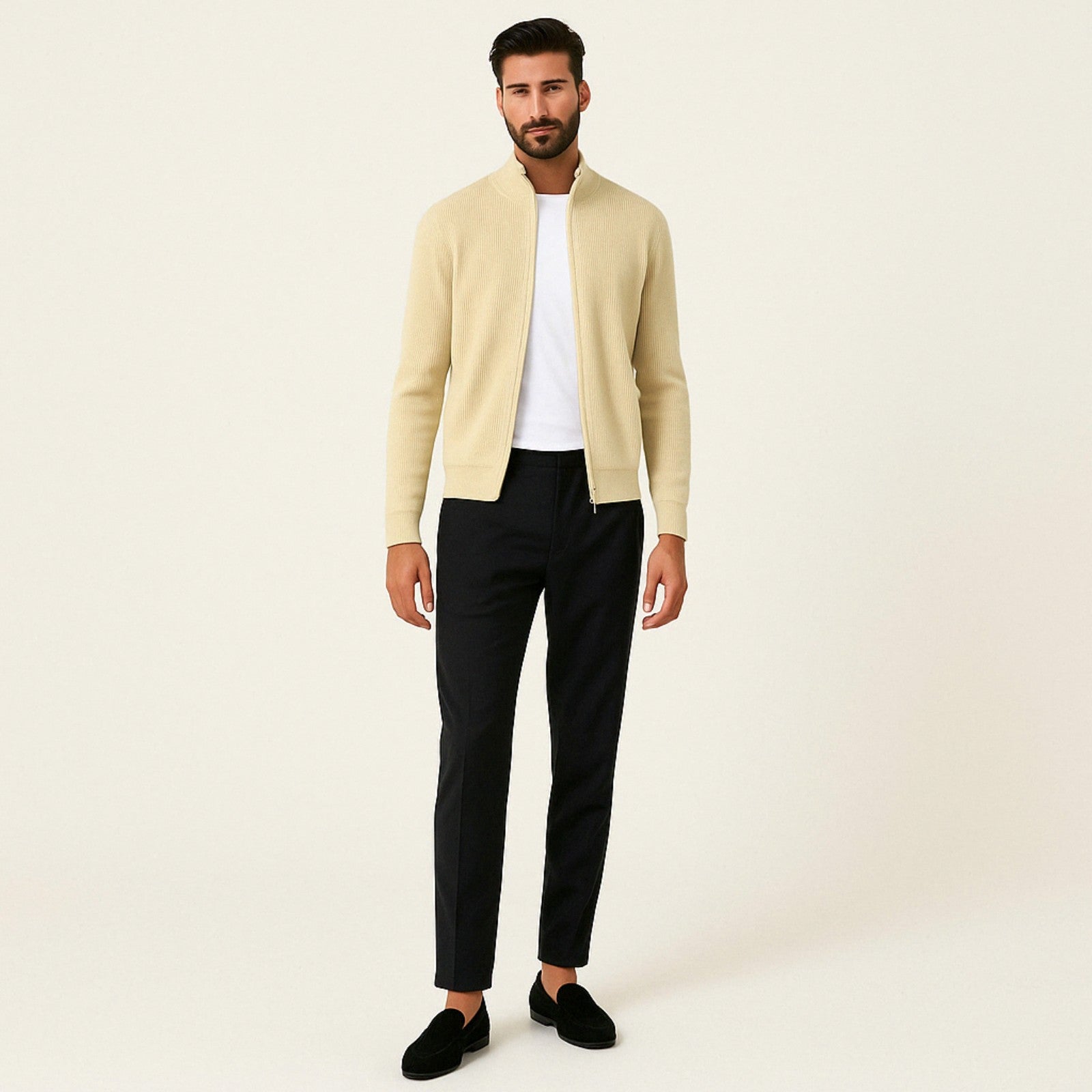 The Lucerne Cashmere Ribbed Vest