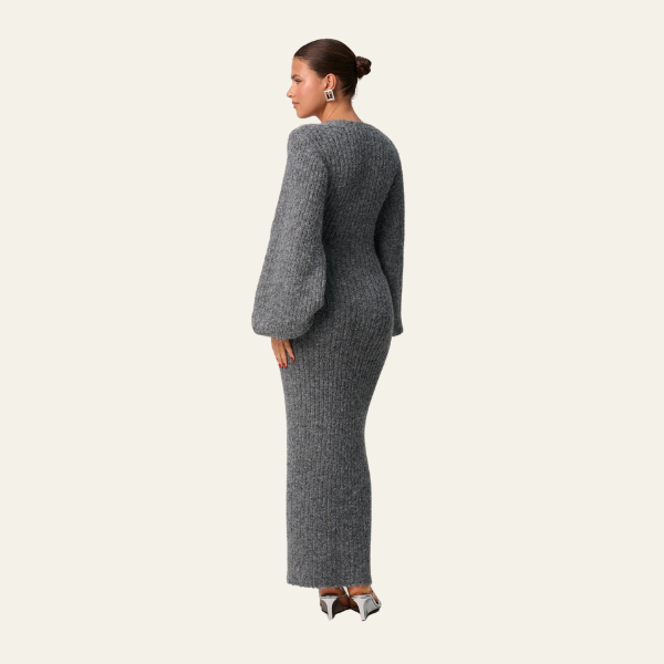 The Oslo Knit Cardigan Knit Maxi Dress