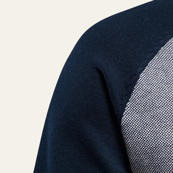 The Oslo Contrast Zip Sweater