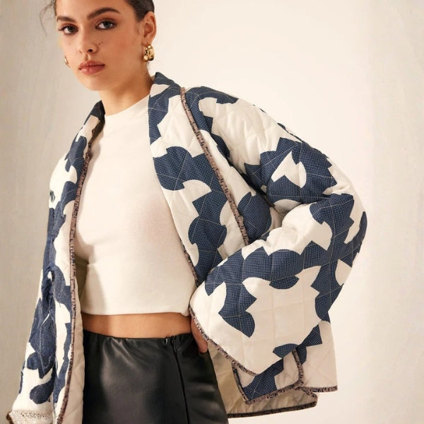 The Kyoto Quilted Graphic Jacket
