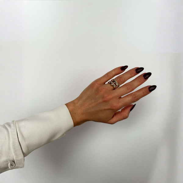 The Verona Interlocking Pavé Band Ring