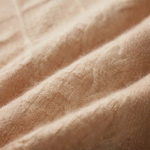 The Sorrento Merino Wool Cable Crew