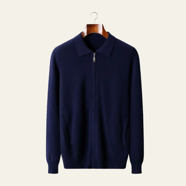 The Verona Merino Zip Knit